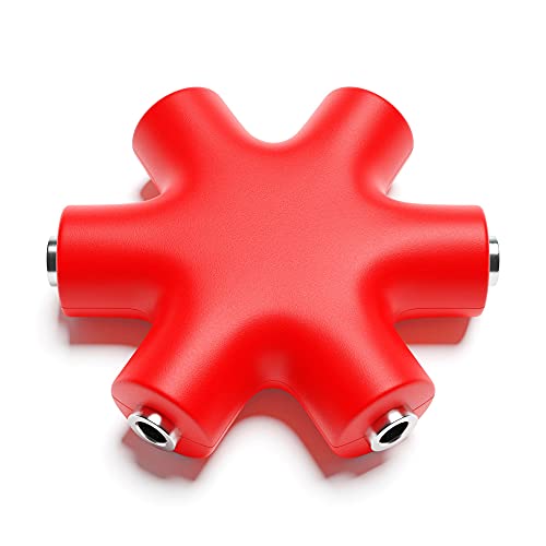 ExcelValley - Mono Patch Cable Splitter - TS 3.5mm 1/8" - Modular Synth Eurorack [Red] - Image 1