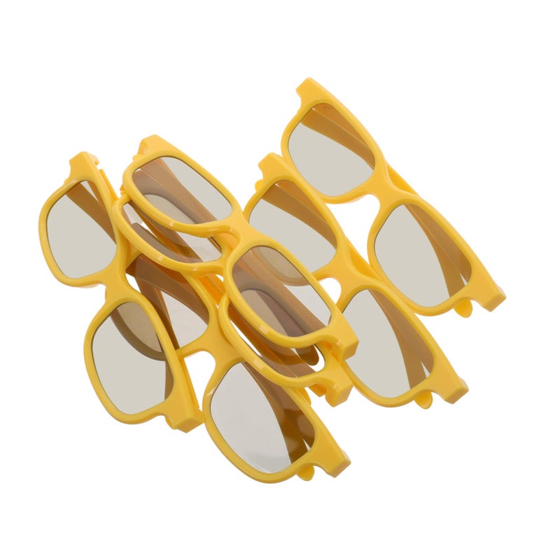 6Pcs Plastic 3D Glasses For Kids Lightweight Immersive Movie Viewing Home School Cinema - Image 2
