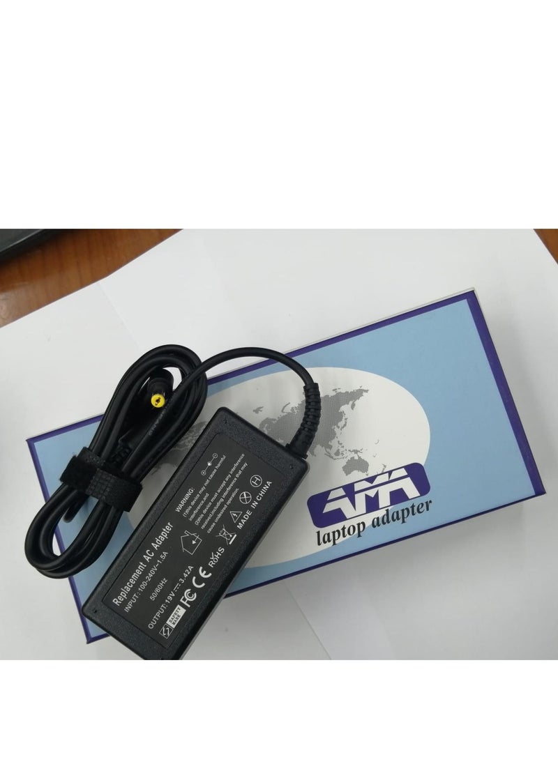 CS 19V 3.42A 65W Laptop Charger for Toshiba Satellite C50 C50D C55 C75  - Image 1