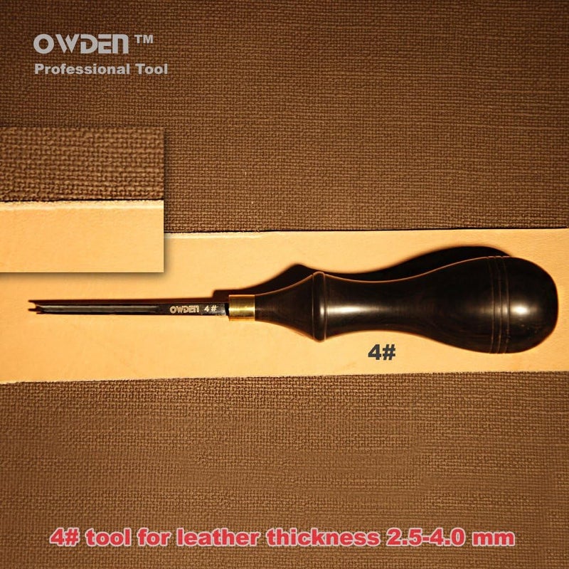 OWDEN Professional Leather Edge bevelers (4#), Leather Tool - Image 2