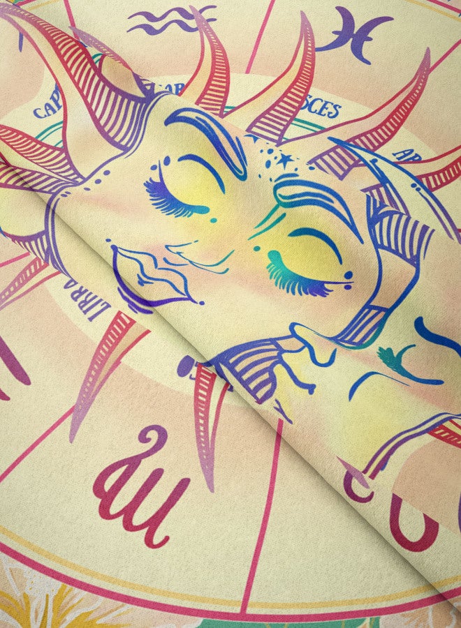 1PCS Home Bohemian Milled Tapestry 100cm * 150cm Sun And Moon Pattern Room Background Hanging Cloth Home Decorative Cloth - Image 5