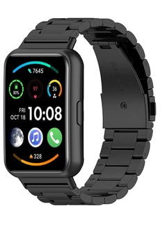 Watch Metal Band for Huawei Fit 2, Huawei Watch Fit 2 Adjustable Stainless Steel Bracelet Compatible with Huawei Watch Fit 2 Black  - Image 2