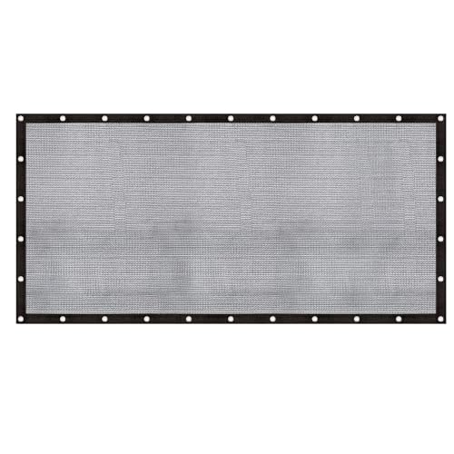 Cool Area 60-70% Shade Cloth 8x16FT Heavy Duty Knitted Mesh Tarp with Grommets Shade Trap for Patio Canopy Garden Porch Greenhouse Pools Dump Truck Dog Kennel Black - Image 1