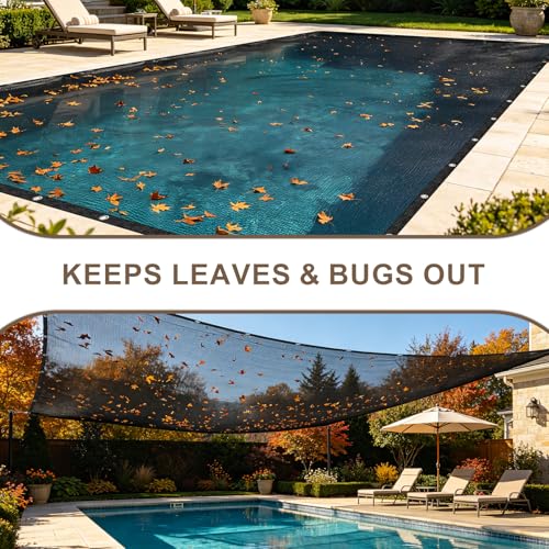 Cool Area 60-70% Shade Cloth 8x16FT Heavy Duty Knitted Mesh Tarp with Grommets Shade Trap for Patio Canopy Garden Porch Greenhouse Pools Dump Truck Dog Kennel Black - Image 5