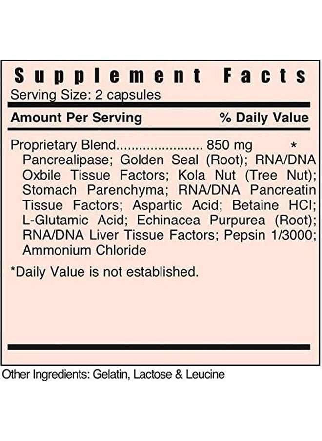 Systemic Formulas - Bio Function 17 D Digest 60 Capsules Helps Digestion Of Heavy Meals And Absorption Of Nutrients - Image 1