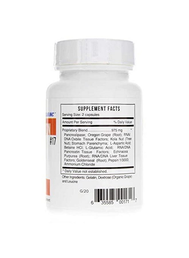 Systemic Formulas - Bio Function 17 D Digest 60 Capsules Helps Digestion Of Heavy Meals And Absorption Of Nutrients - Image 1