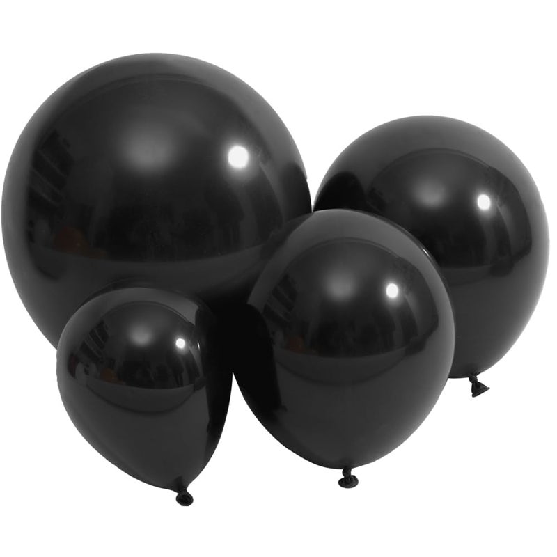 DECGOL Latex Balloons 100Pack Different Sizes 18 12 10 5 Inch Party Balloon Garland Kit Black - Image 3