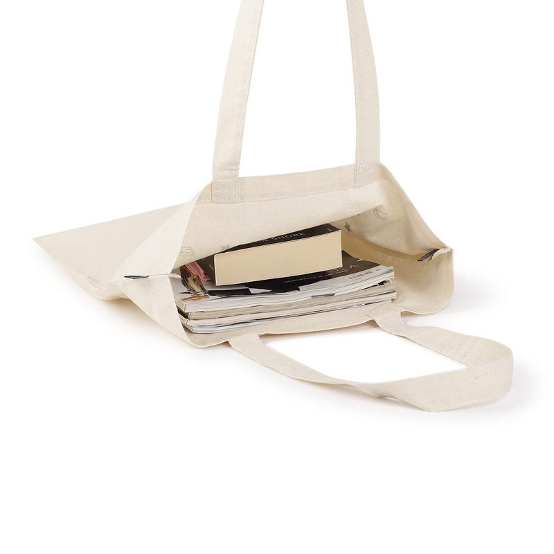 EcoRight Ecoright Aesthetic Canvas Tote Bag for Women, Reusable Cotton Tote Bag for Grocery, Shopping, Beach & Daily Use  - Image 2
