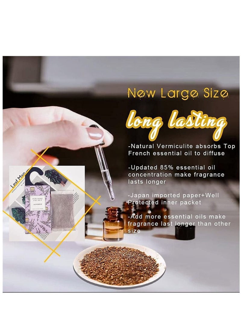 Y&D Sandalwood Hanging Sachet Closet Deodorizer 1 Pack 12 Pcs Scent Drawer Freshener Air Scented for Home Car Long Lasting Sachets Smell Goods - Image 3