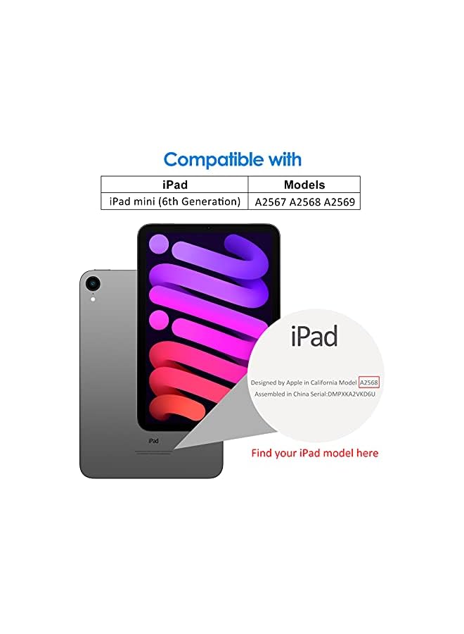 JETech Screen Protector Compatible with iPad mini 6 (8.3-Inch, 2021 Model, 6th Generation), Tempered Glass Film, 2-Pack - Image 2