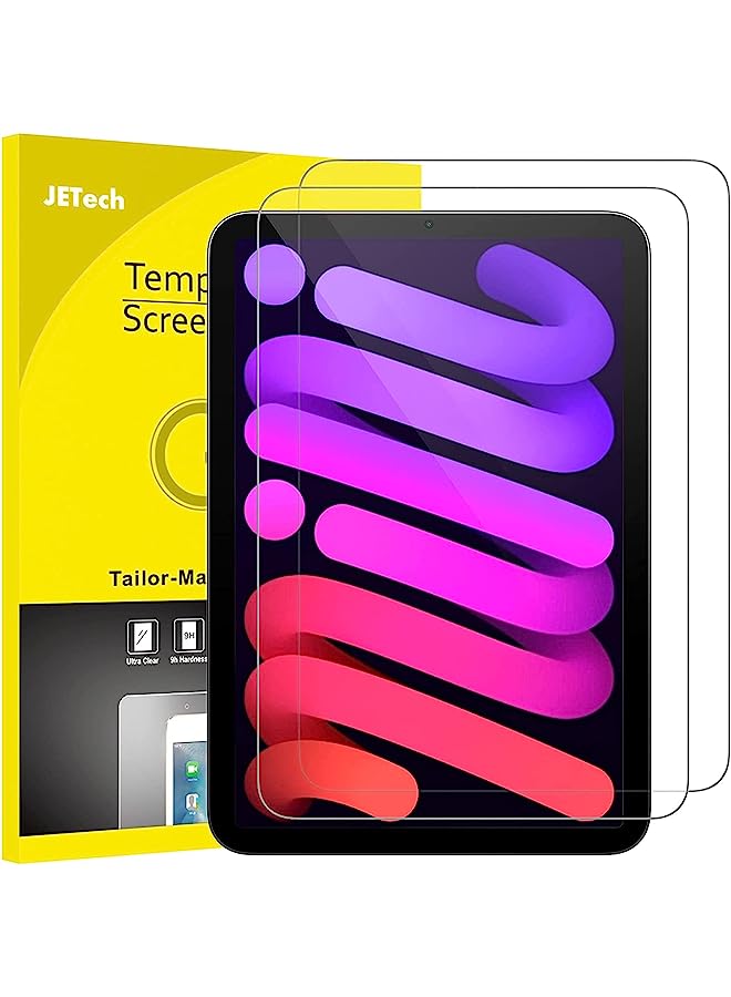 JETech Screen Protector Compatible with iPad mini 6 (8.3-Inch, 2021 Model, 6th Generation), Tempered Glass Film, 2-Pack - Image 1