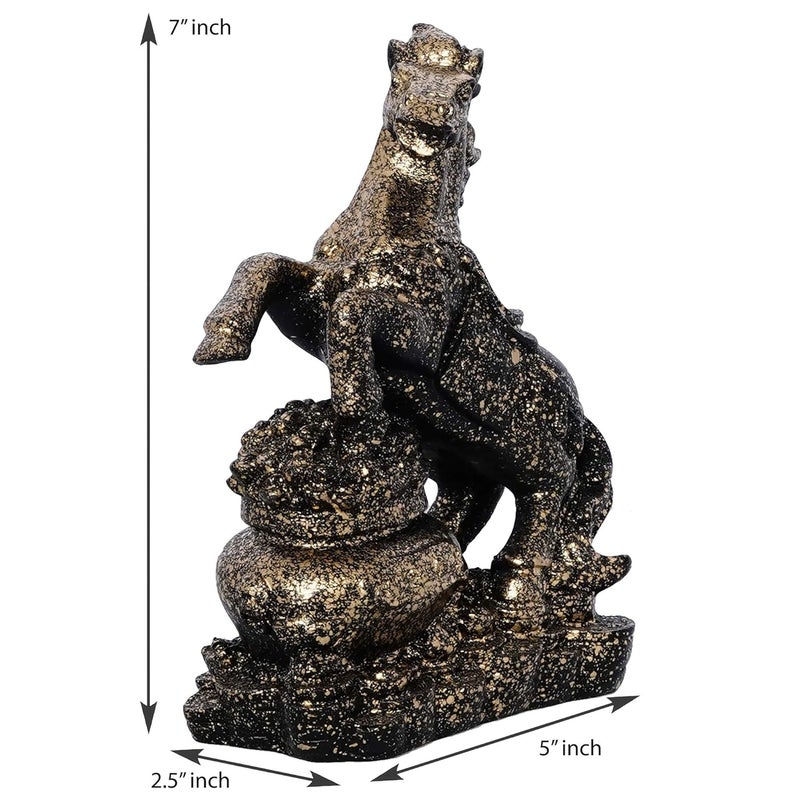 Webelkart Premium Horse Statue Showpiece for Home Decorative Items, Decorative Item for Gifts, Showpiece for Home Decoration- 7 Inch - Image 3