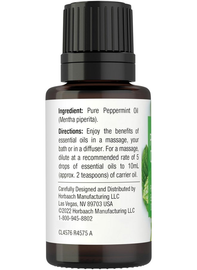 Horbaach Horbäach Peppermint Essential Oil | .51 fl oz (15mL) | for Massage, Bath, Diffuser, Aroma Spray & More  - Image 2