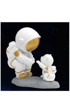 KASTWAVE Astronaut Figures Toys Modern Astronaut Desktop Decor Statue Spaceman Dog Ornament for Car Dashboard Living Room Home Office Gift  - Image 1