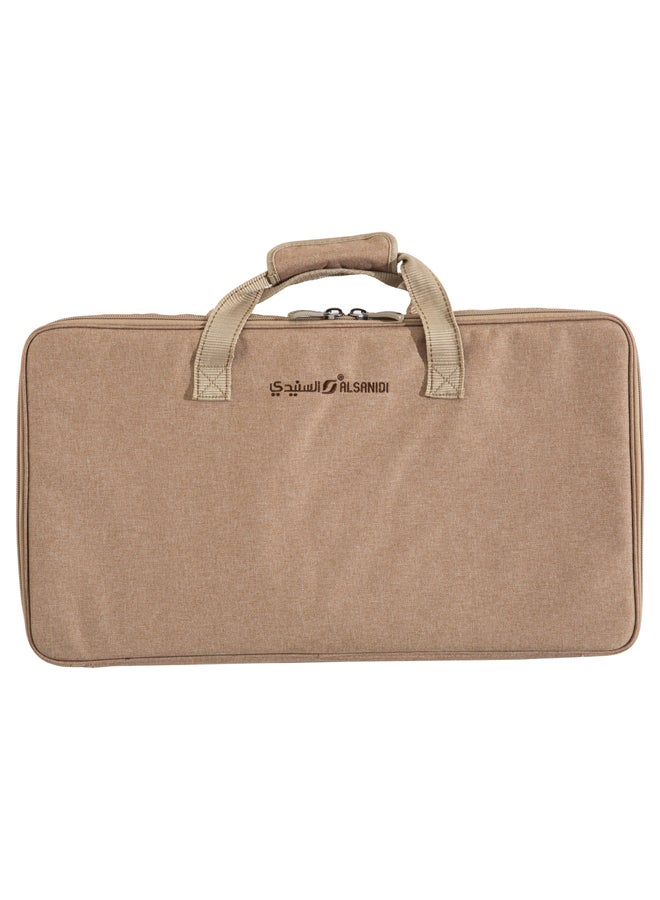 السنيدي شواية متنقلة، شواية خارجية، فضي، مقاس59.5*33*35سم - Image 5