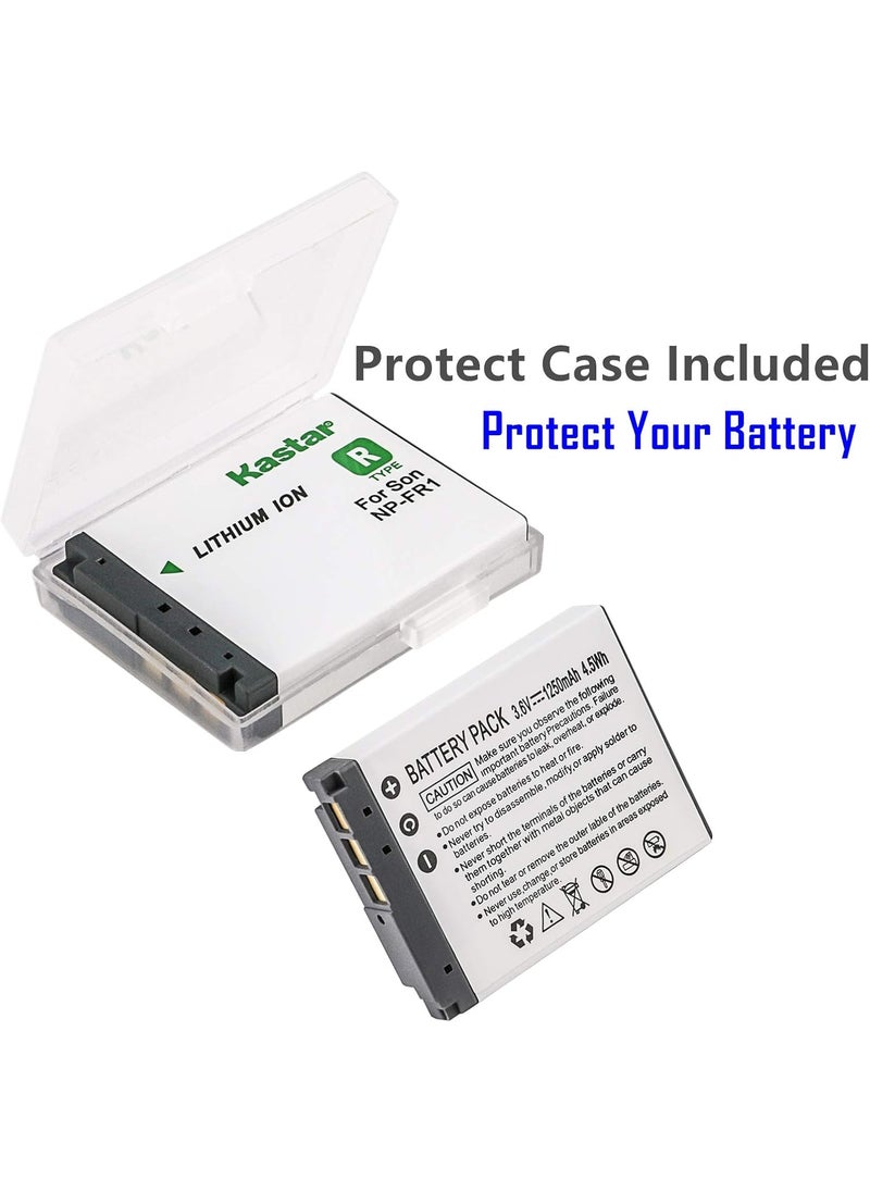 Kastar - Kastar Battery 2Pack for Sony NPFR1 NPFR1 BCTR1 TRN TRNU and Sony CyberShot DSCF88 DSCG1 DSCP100 DSCP100LJ DSCP100R DSCP120 DSCP150 DSCP200 DSCT30 DSCT50 DSCV3 Cameras - Image 1