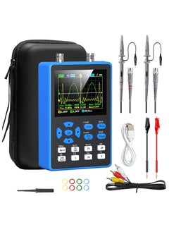 Handheld Digital Oscilloscope Kit - 2 Channel 2.8"TFT Mini Automotive Oscilloscope Bandwidth 120Mhz Digital Oscilloscopes Portable 500MS/s Sampling Rate, Vertical Sensitivity 10mV/div~10V/div