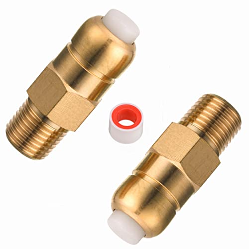 PWACCS Pressure Washer Thermal Relief Valve Kit, Replacement Thermal Release Valve for Power Washer, General Pressure Washer Pump Parts, 1/4 Inch NPT, 2 Pack - Image 1