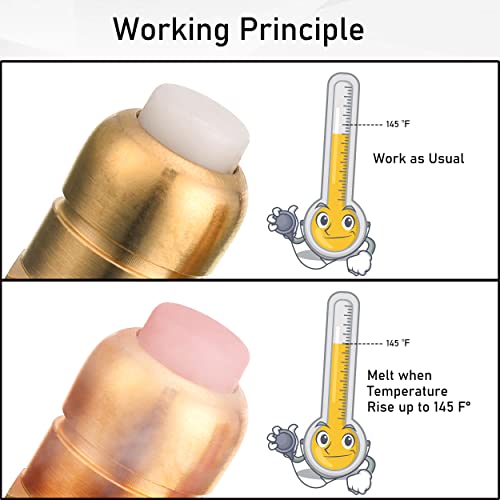 PWACCS Pressure Washer Thermal Relief Valve Kit, Replacement Thermal Release Valve for Power Washer, General Pressure Washer Pump Parts, 1/4 Inch NPT, 2 Pack - Image 4