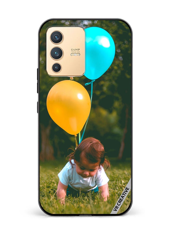 VR CREATIVE Protective Case Cover For Vivo V23 5G Boy With Balloons Design Multicolour - Image 1