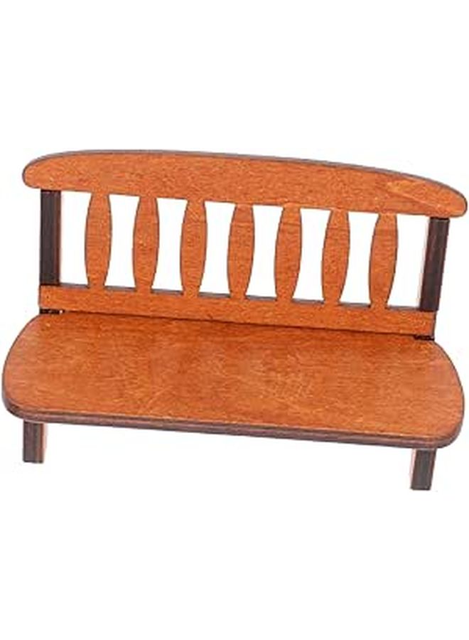 Vintage Wooden Bench Tiny Furniture Photo Props Home Decor - Image 1
