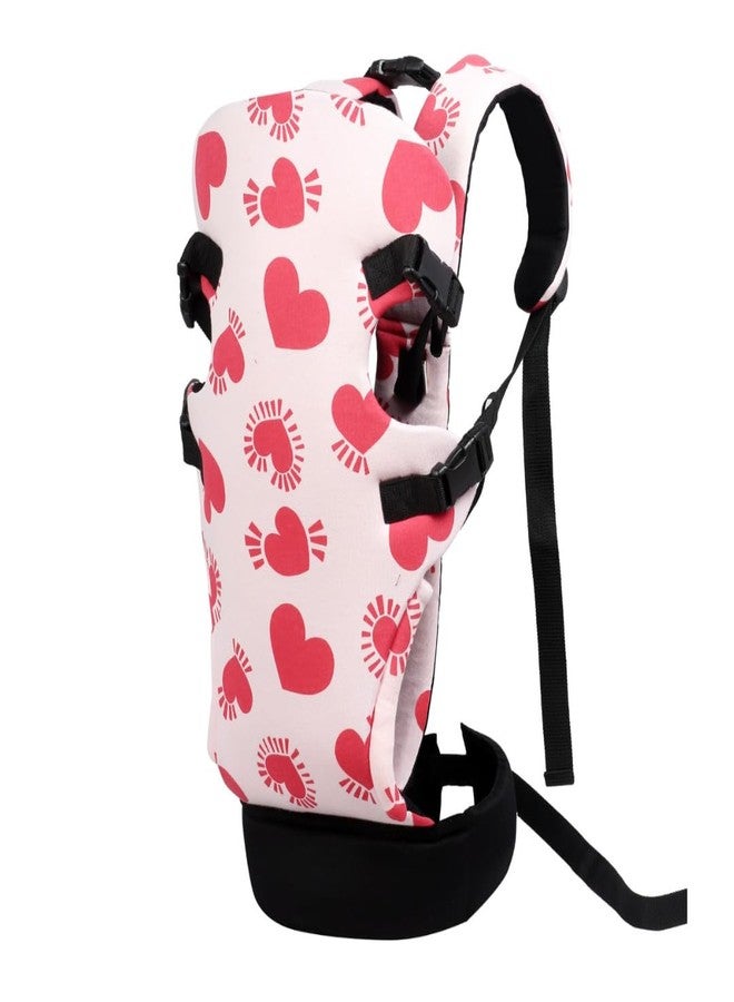 My Giraffe - Skippy - 4 In 1 Baby Carrier With Extra Head Support & Waistband - 3.5 kgs to 20 kgs - 4 Carry postions. (Pink Big RED Hearts),For Baby,Toddler - Image 1