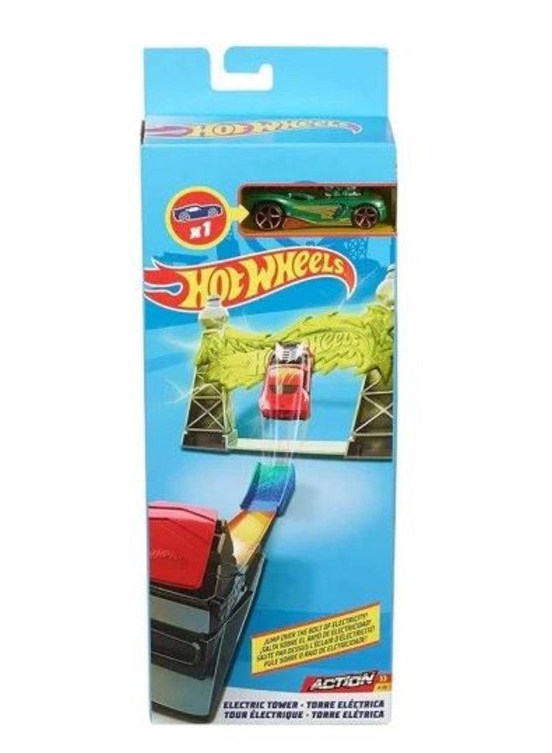 Hot Wheels مجموعة مسار برج كهربائي من Hotwheels - Image 1