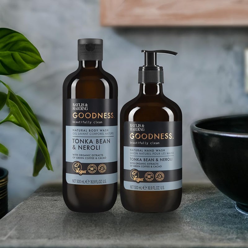Baylis & Harding صابون سائل للجسم من بايليس وهاردينغ، الخير، حبة تونكا ونيرولي، 16.9 أونصة/500 مل (عبوة 3) - Image 5
