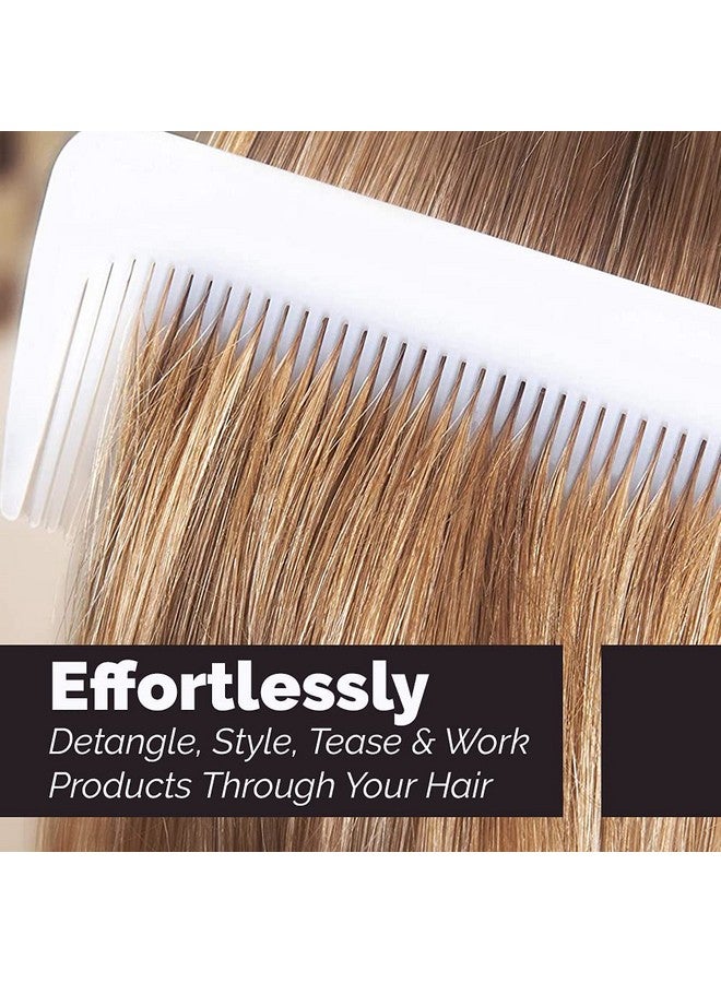 STANLEY HOME PRODUCTS Stanley Essentials Ladies Comb - Dual Sided Coarse and Fine-Tooth Comb Detangles Straightens Smoothens Teases and Styles Wet or Dry Hair Wigs and Beard Perfect for Men and Women of All Hair Types - Image 4