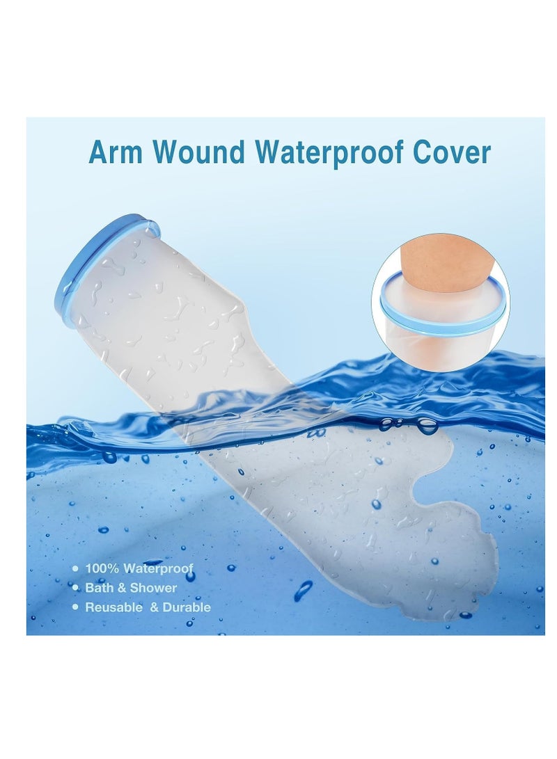 SYOSI Waterproof Arm Cast Cover for Adults - Shower Sleeve for Arm Cast - Watertight Arm Cast Protector for Showering After Surgery - Comfortable and Reusable Arm Cover with Watertight Seal - Image 2