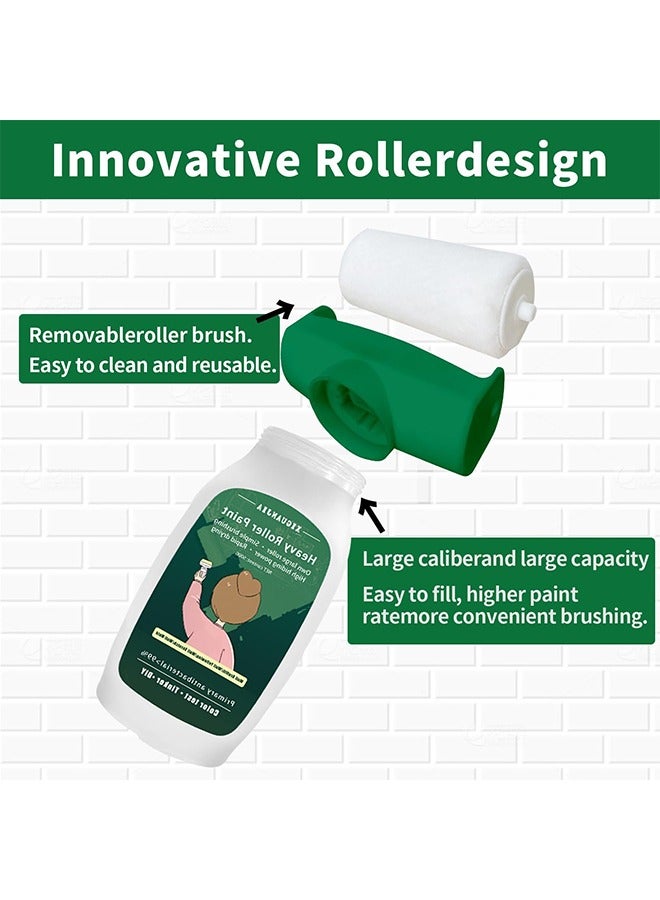 XIGUANJIA 500g Large Capacity Portable Wall Repair Paint Wall Mending Agent Wall Spackle Wall Surface Hole Fill Quick and Easy Solution Come with Big Roller Brush - Image 5