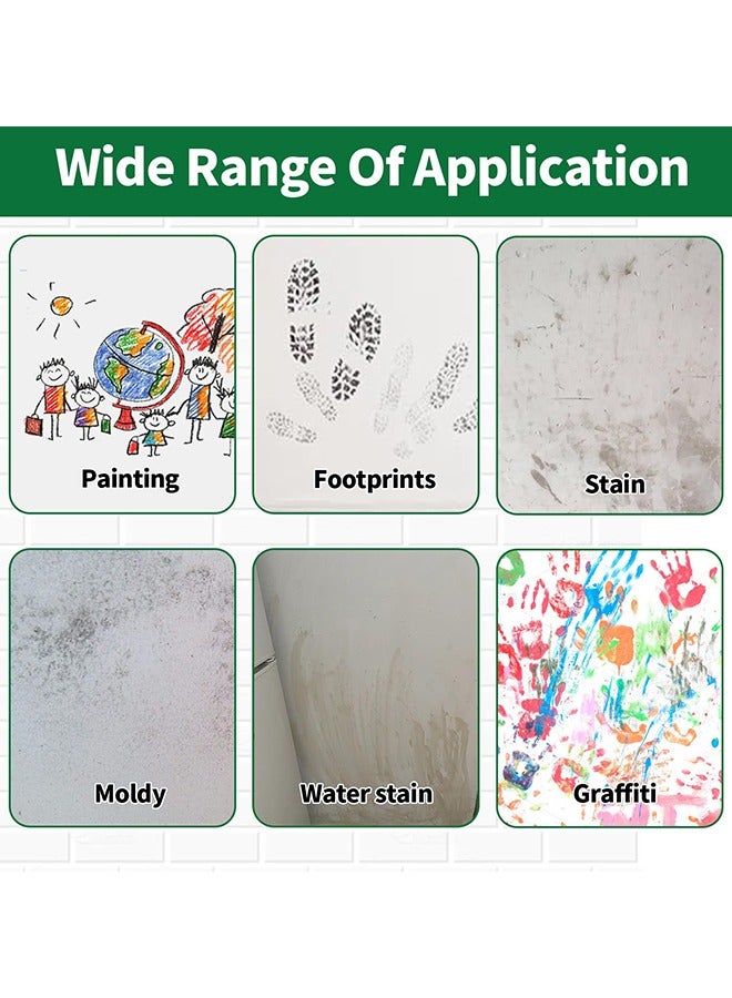 XIGUANJIA 500g Large Capacity Portable Wall Repair Paint Wall Mending Agent Wall Spackle Wall Surface Hole Fill Quick and Easy Solution Come with Big Roller Brush - Image 4