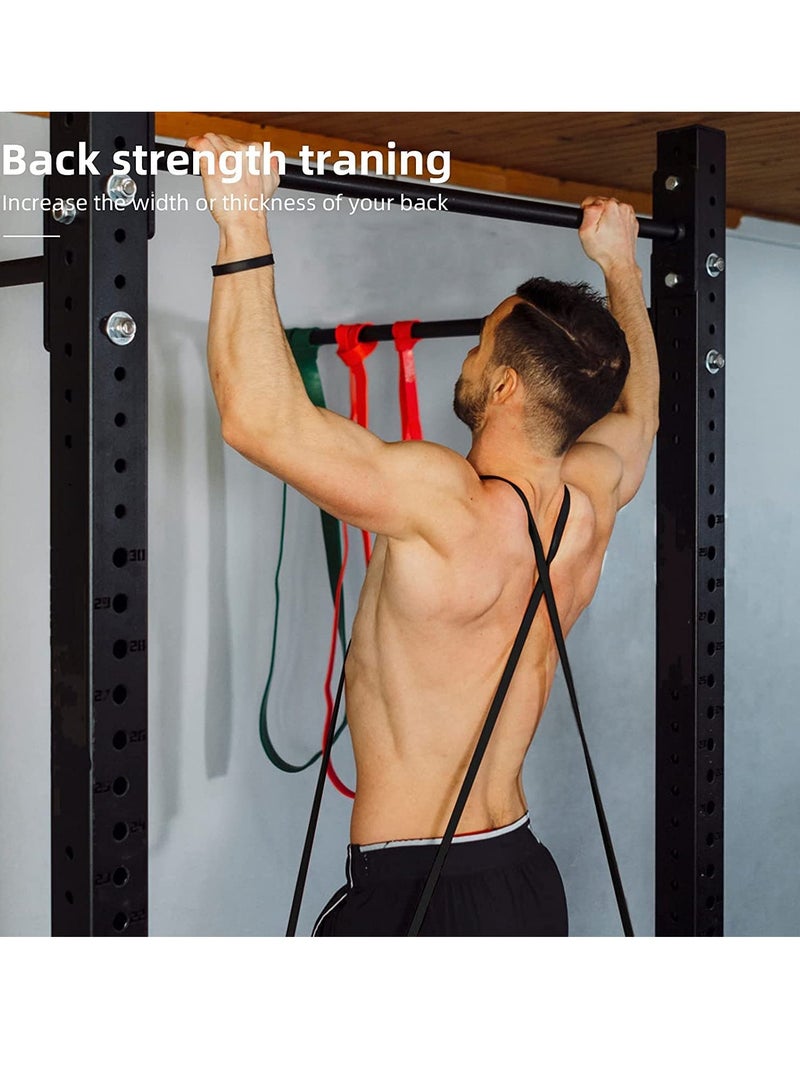 إكسفور أربطة مساعدة للسحب ، أشرطة مقاومة للتمارين الرياضية ، حزام مساعد متين ، مثالية لرفع الأثقال ، والتمدد ، والتمرين ، وتدريب الجسم ، واللياقة البدنية ، وشد العضلات ، ومناسبة للرجال والنساء (4 قطع) - Image 2