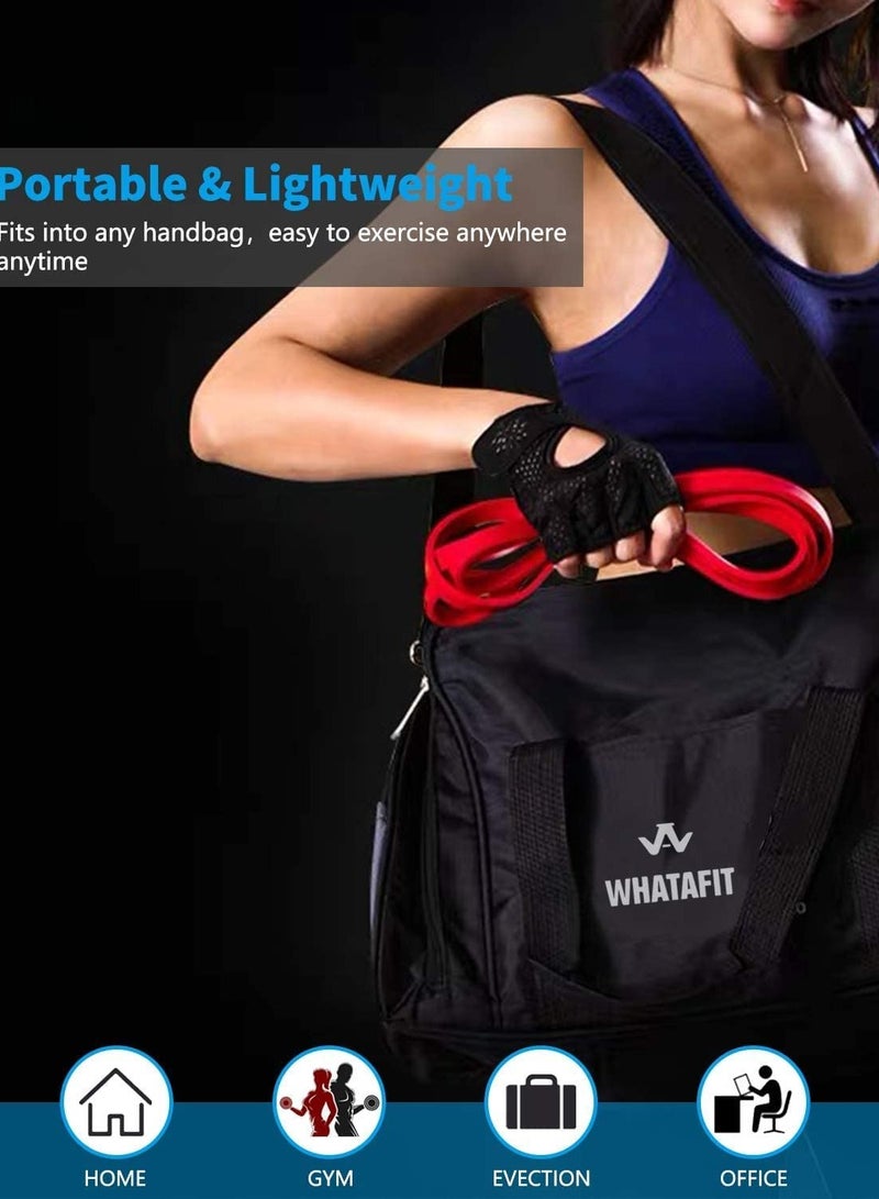 إكسفور أربطة مساعدة للسحب ، أشرطة مقاومة للتمارين الرياضية ، حزام مساعد متين ، مثالية لرفع الأثقال ، والتمدد ، والتمرين ، وتدريب الجسم ، واللياقة البدنية ، وشد العضلات ، ومناسبة للرجال والنساء (4 قطع) - Image 4