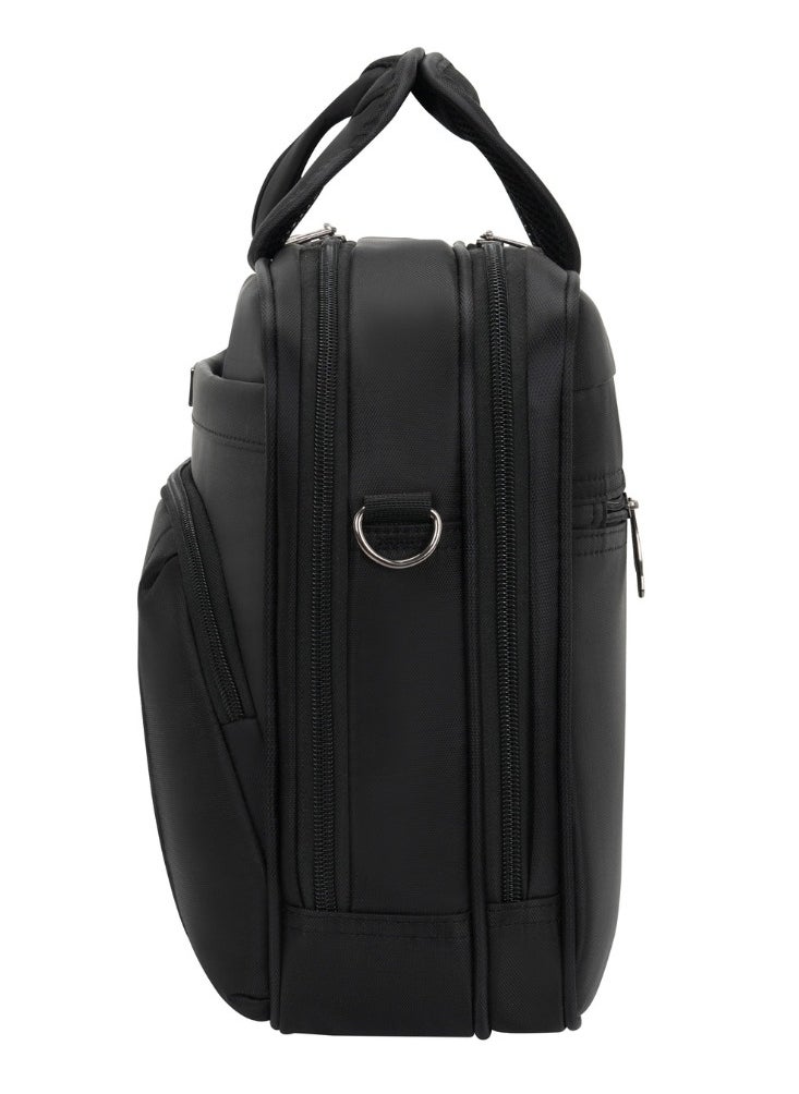 Stargold Laptop Bag, Premium 15.6" Business Briefcase With Multiple Compartments, Padded Shoulder Strap, And Water-Resistant Material, Black  - Image 3