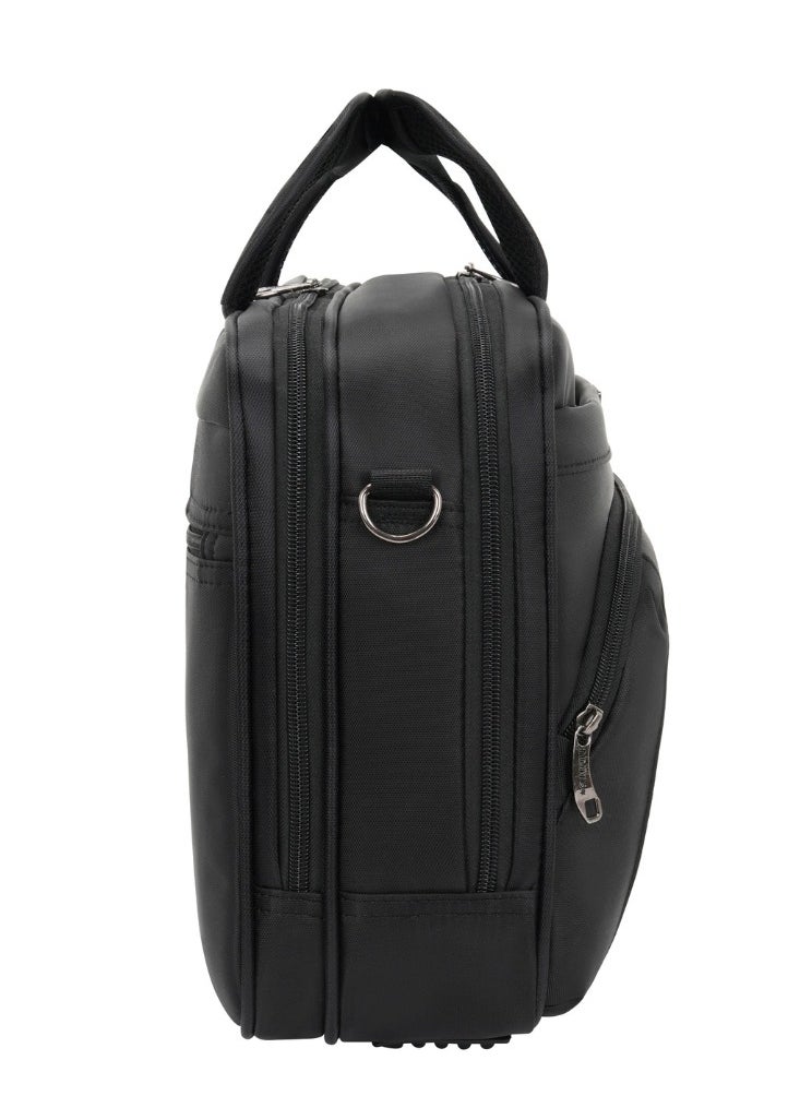 Stargold Laptop Bag, Premium 15.6" Business Briefcase With Multiple Compartments, Padded Shoulder Strap, And Water-Resistant Material, Black  - Image 4