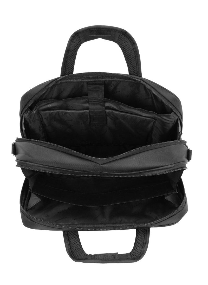 Stargold Laptop Bag, Premium 15.6" Business Briefcase With Multiple Compartments, Padded Shoulder Strap, And Water-Resistant Material, Black  - Image 5