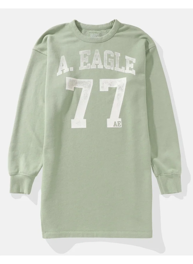 American Eagle Graphic Fleece Dress