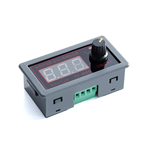 EC Buying ZK-BMG DC Motor Speed Controller, DC Motor Controller 9V-60V/12A/500W DC Encoder, PWM Control Adjustable Speed Variable Rotary Switch PWM Signal Generator Module - Image 1