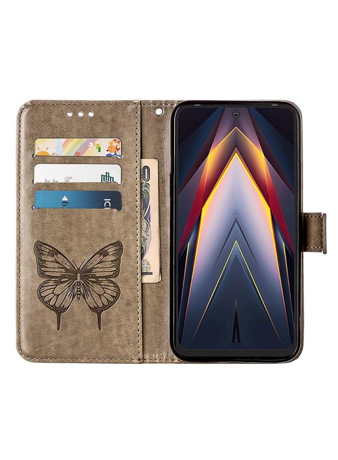 erorex Case For Tecno Pova 4 LG7N Embossed Butterfly Flip Leather Phone Case - Image 4