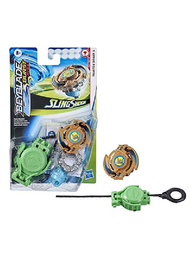 BeyBlade مجموعة ألعاب Burst Rise Slingshock Phantom Driger S Starter Pack Rightspin Battling Top Toy وRight/Leftspin Launcher للأعمار من 8 سنوات فما فوق - Image 3