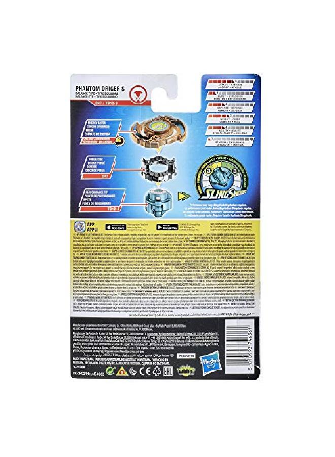 BeyBlade مجموعة ألعاب Burst Rise Slingshock Phantom Driger S Starter Pack Rightspin Battling Top Toy وRight/Leftspin Launcher للأعمار من 8 سنوات فما فوق - Image 5