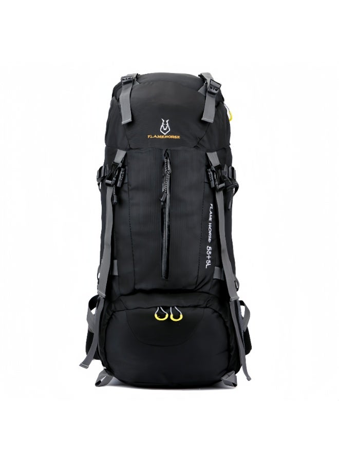 FLAMEHORSE Outdoor Mountaineering Bag Shoulder Men And Women 60L Large Capacity Travel Backpack Nylon Water-Proof Travel Bag - Image 1