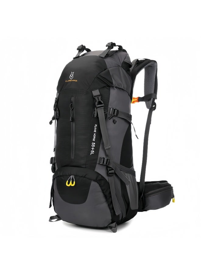 FLAMEHORSE Outdoor Mountaineering Bag Shoulder Men And Women 60L Large Capacity Travel Backpack Nylon Water-Proof Travel Bag - Image 2