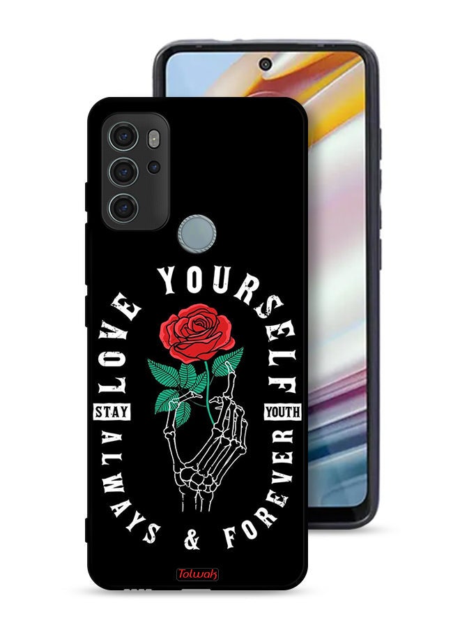 Tolwak Motorola Moto G60S Protective Case Cover Love Yourself Always - Image 1
