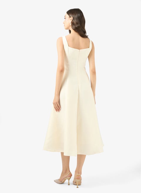 sachin and babi light blue dress Nights In Dubai Sequin Midi Dress - Ivory main image 0