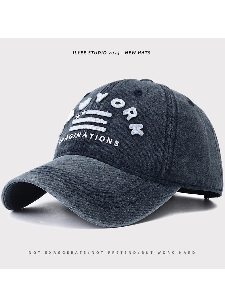 KUYING New Fashion Retro Wash Baseball Hat 