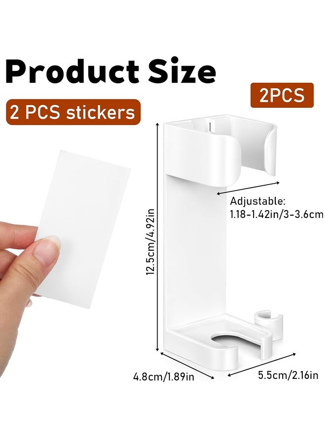 2PCS Wall Mount Hair Tool Organizer For Hair Dryer Curling Iron Straightener Comb - Image 2