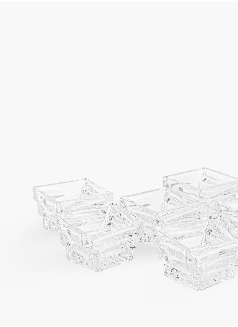 Villeroy & Boch - Pack of 6 Spiral Crystal Ice Cream Bowls - Image 1