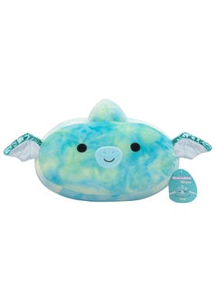Medium Plush 12 inch Reid Teal Pterodactyl with Shimmer Wings Stackables Officially Licensed Kellytoy Plush Toy Colorful Soft Gift for Kids Girls & Boys Washable Squishy Stuff Toy Multicolor All Age